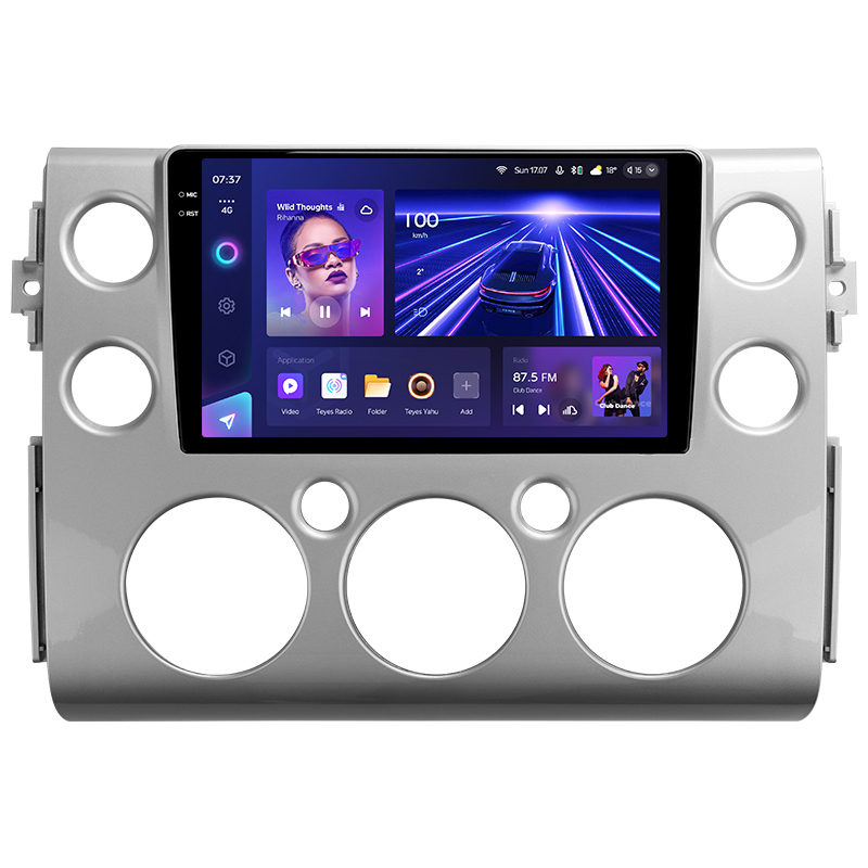 Android head unit Teyes CC3 6+128 Gb Toyota FJ Cruiser J15 2006-2020 (F1) 9" 2k