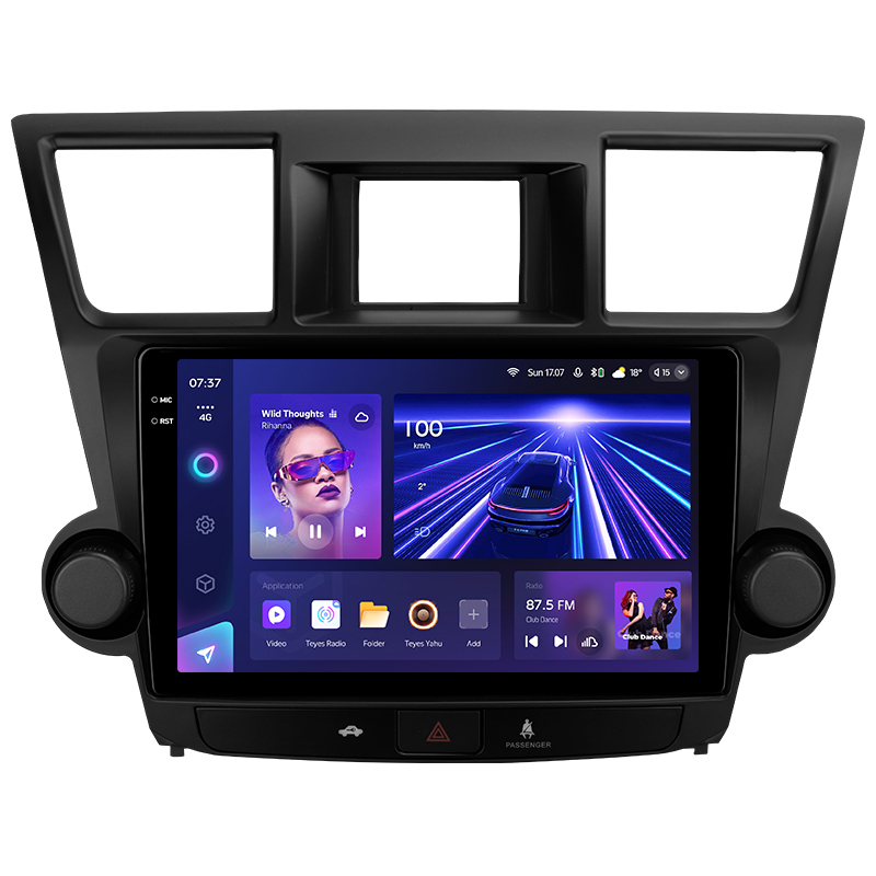 Android head unit Teyes CC3 4+32 Gb Toyota Highlander 2 XU40 2007-2013 (F2) 10" 2k (L1)