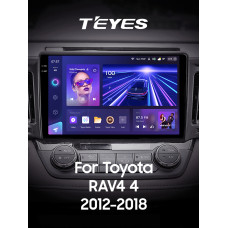 Android head unit Teyes CC3 4+64 Gb Toyota RAV4 4 XA40 5 XA50 2012-2018 10" 2k