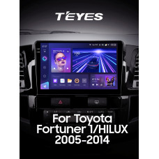 Android head unit Teyes CC3 4+32 Gb Toyota Fortuner 1 AN50 AN60 HILUX Revo Vigo (F1) 2008-2014 9" 2k