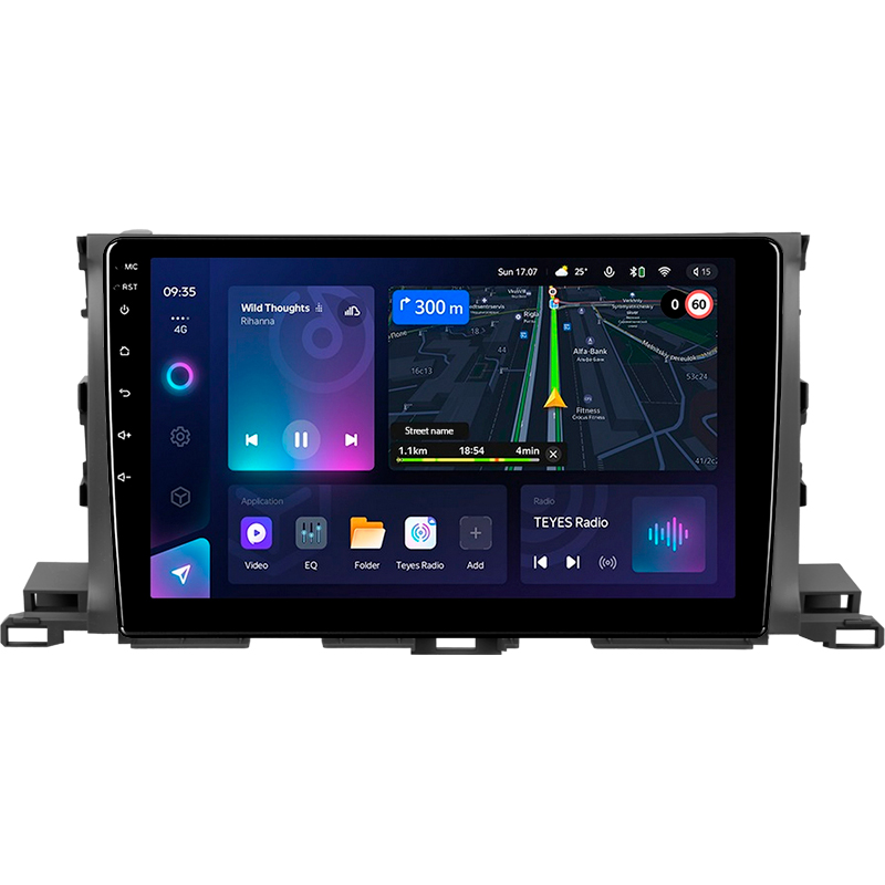 Android head unit Teyes CC3L 4+32 Gb Toyota Highlander 3 XU50 2013-2018 10" (L1)