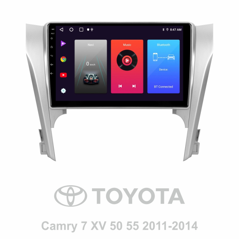 Android head unit SIGMA F10216 ANDROID 10 2+32 Gb Toyota Camry 7 XV 50 55 2011-2014 (A) 10"