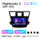 Android head unit Teyes CC3 6+128 Gb with 360° surround view° Toyota Highlander 2 XU40 2007-2013 (F2) 10" 2k (L1)
