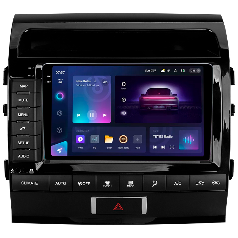Android head unit Teyes CC3 6+128 Gb Toyota Land Cruiser 11 200 (F2) 2007-2015 (C) 9" 2k (L3)