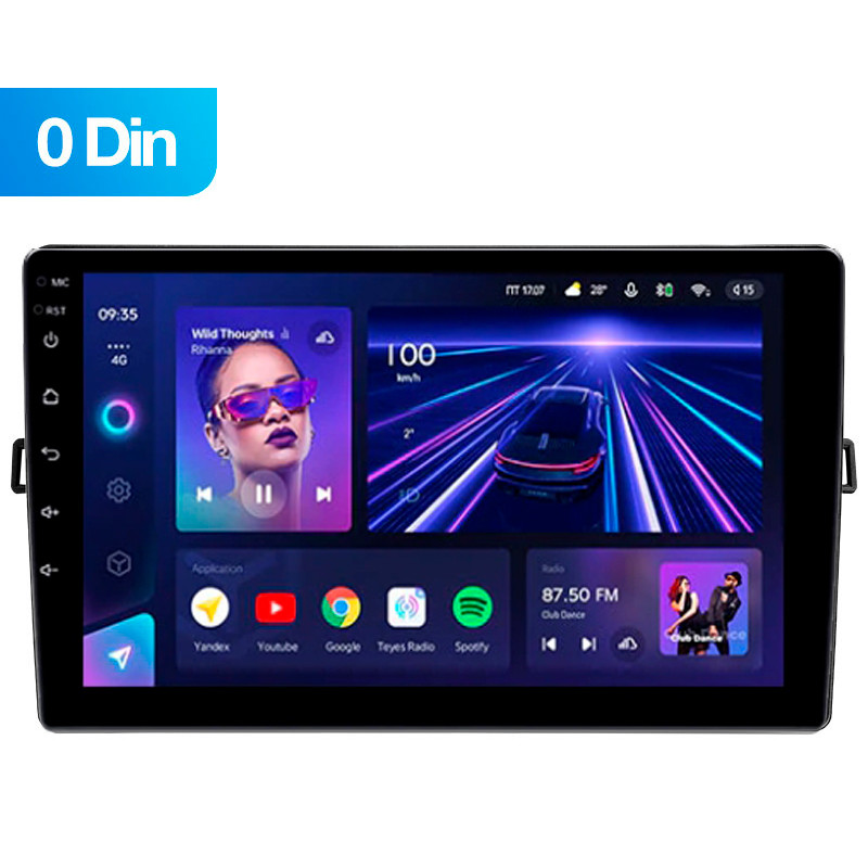 Android head unit Teyes CC3 4+64 Gb Toyota Auris 1 E150 (0 Din) 2006 - 2012 10" 0din