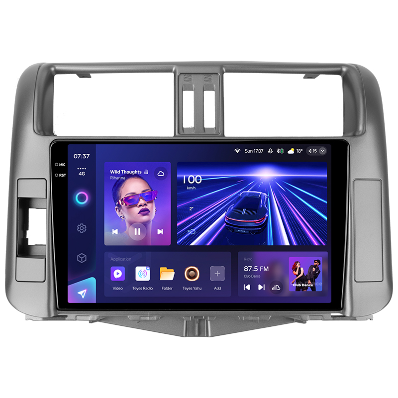 Android head unit Teyes CC3 4+64 Gb Toyota Land Cruiser Prado 150 2009-2013 (A) 9" 2k