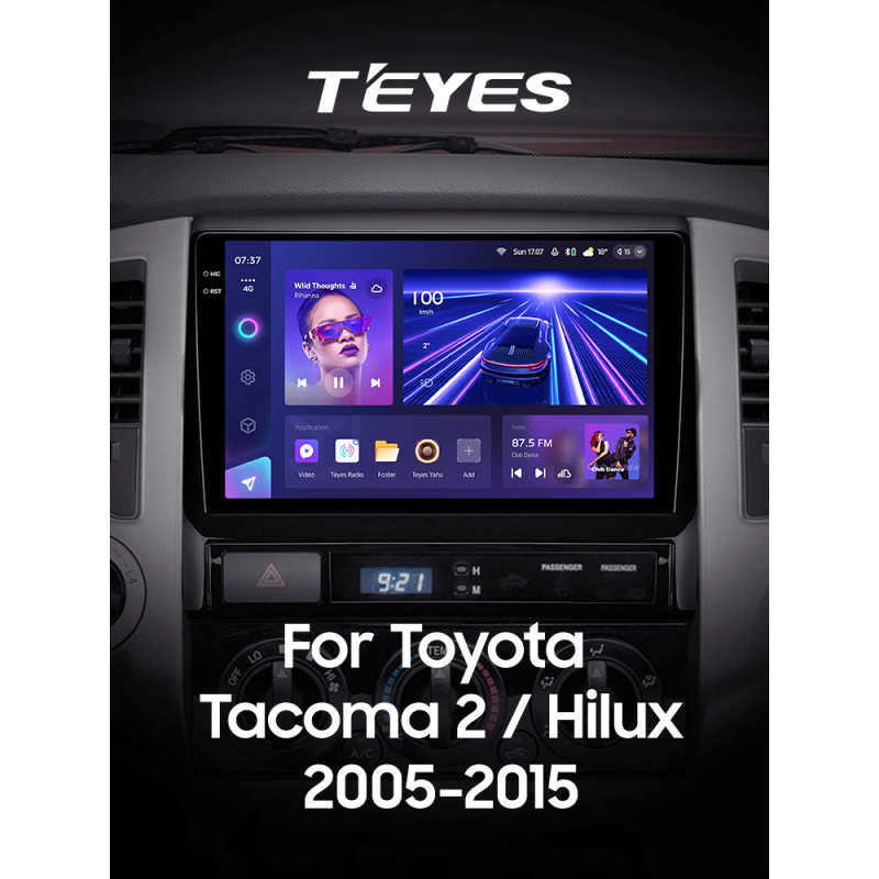 Android head unit Teyes CC3 4+64 Gb Toyota Tacoma 2 N200 Hilux 2005-2015 9" 2k (L1)