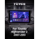 Android head unit Teyes CC3 4+64 Gb Toyota Highlander 2 XU40 2007-2013 (F1) 10" 2k