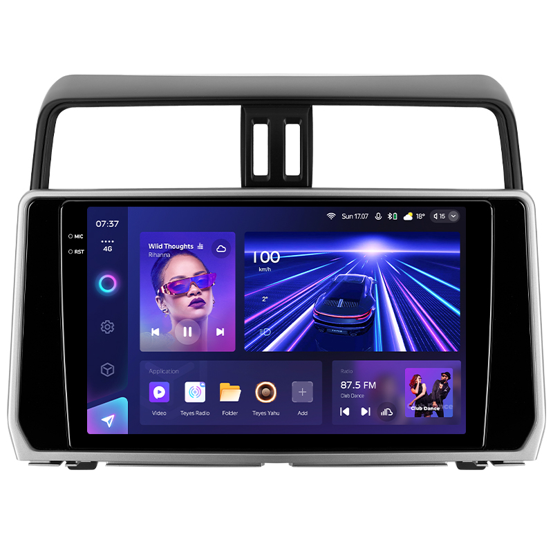 Android head unit Teyes CC3 4+32 Gb Toyota Land Cruiser Prado 150 2018-2020 10" 2k