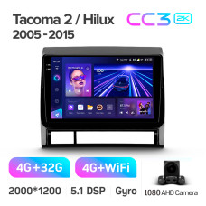 Android head unit Teyes CC3 4+32 Gb Toyota Tacoma 2 N200 Hilux 2005-2015 9" 2k (L1)