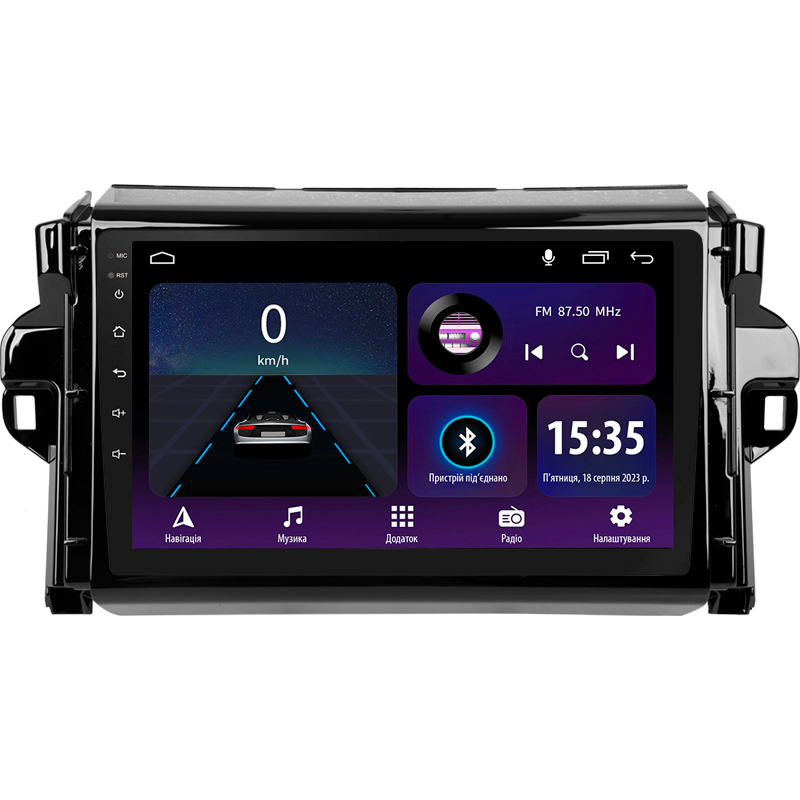 Magetófono de a bordo SIGMA E9232 ANDROID 10 2+32 GB para Toyota Fortuner 2 (2015-2018) 9