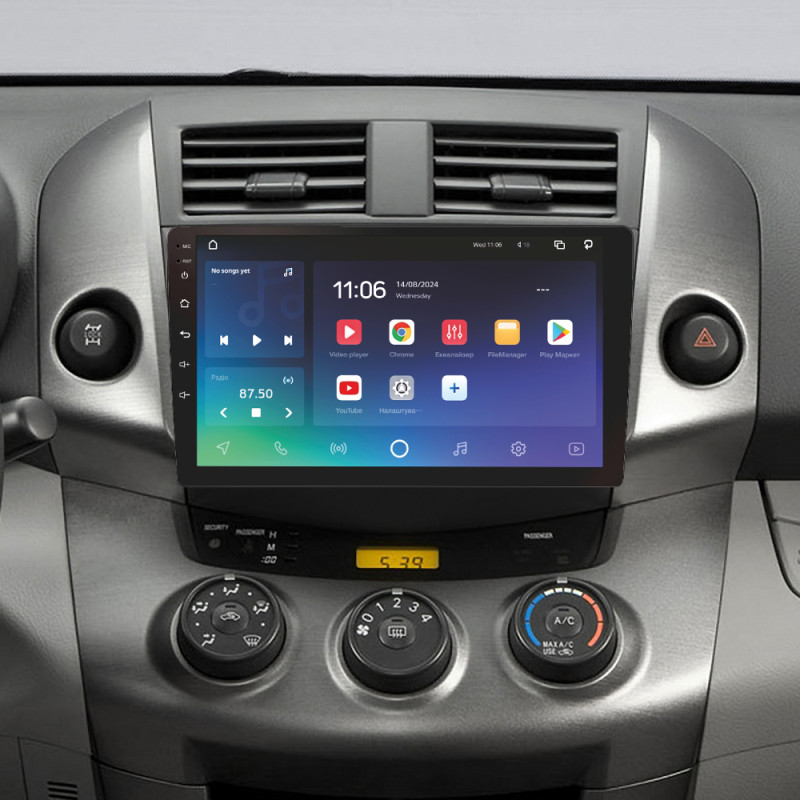 Android head unit SIGMA X9432 ANDROID 10 4+32 Gb 4G DSP Toyota RAV4 3 XA30 (F1) 2005-2016 9"