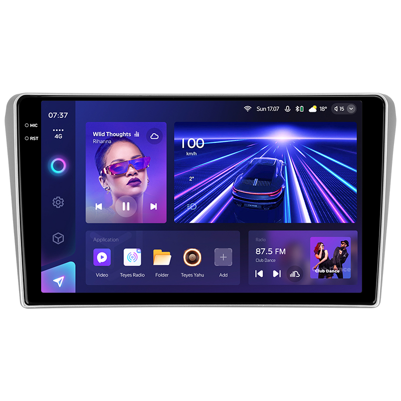 Android head unit Teyes CC3 4+32 Gb Toyota Avensis T250 2 II 2003-2009 9" 2k