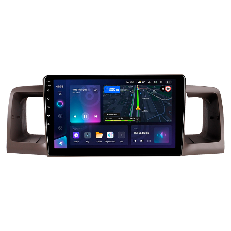 Odtwarzacz multimedialny Teyes CC3L 4+64 GB do Toyoty Corolla E130/E120 (2000–2004), 9 cali.