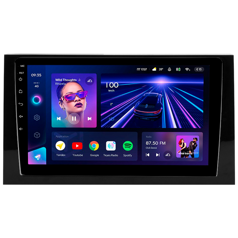 Android head unit Teyes CC3 4+32 Gb Toyota Avalon 5 XX50 (Left hand driver) 2022-2023 10"