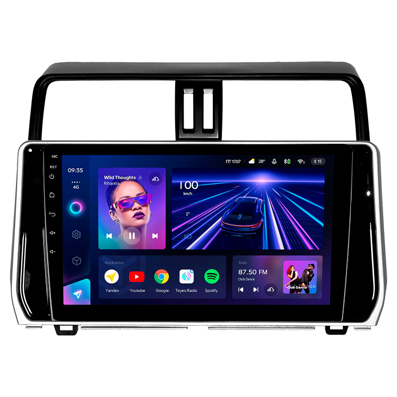 Android head unit Teyes CC3 4+32 Gb Toyota Land Cruiser Prado 150 2018-2020 10"