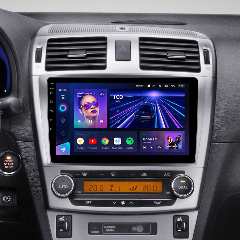 Android head unit Teyes CC3 4+32 Gb Toyota Avensis 3 2008-2015 (F1) 9"