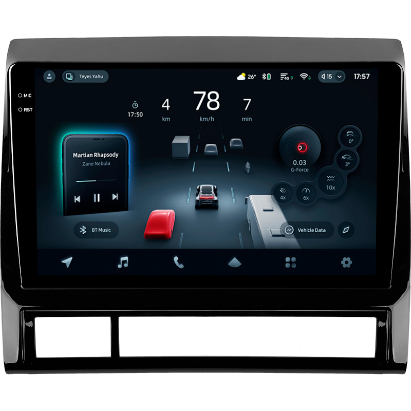 Android head unit Teyes CC4 Pro 12+256 Gb Toyota Tacoma 2 N200 Hilux 2005-2015 9" 2k (L1)