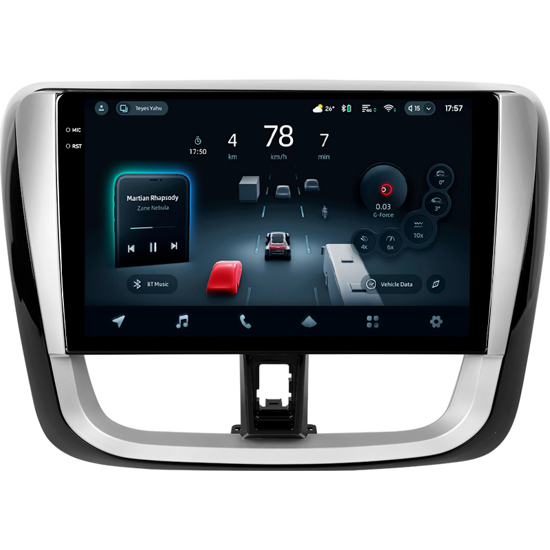 Android head unit Teyes CC4 Pro 8+128 Gb Toyota Vios Yaris L 2016-2019 10" 2k