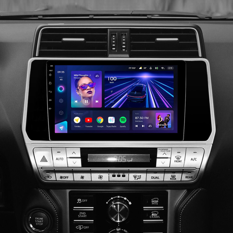 Android head unit Teyes CC3 4+32 Gb Toyota Land Cruiser Prado 150 2018-2020 10"