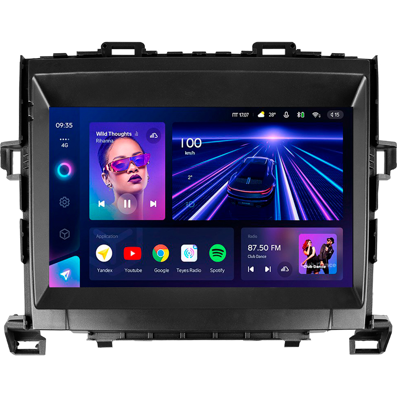 Android head unit Teyes CC3 4+32 Gb Toyota Alphard H20 2008-2014 9"