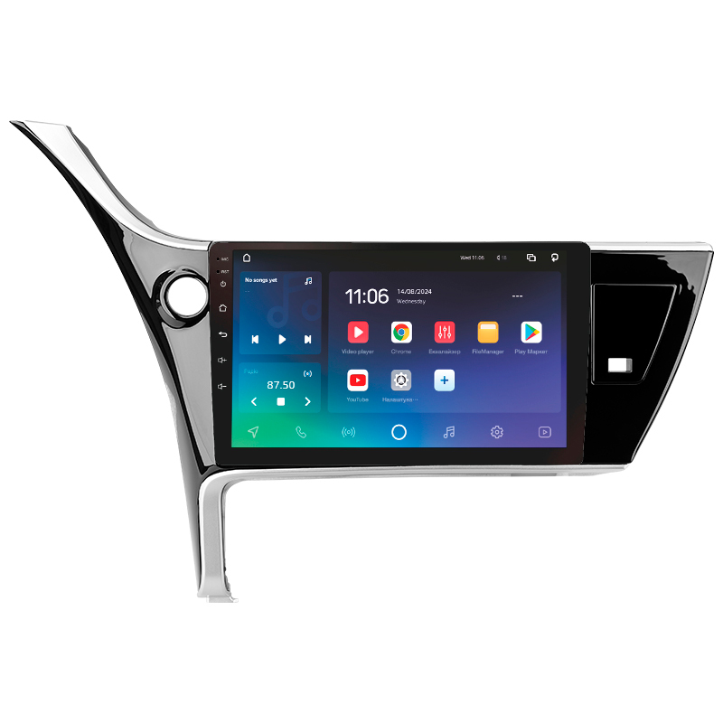 Android head unit SIGMA PRO 10464 ANDROID 10 4+64 Gb 4G DSP Toyota Corolla 11 2017-2018 10"