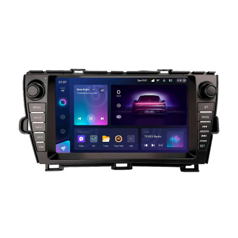 Android head unit Teyes CC3 6+128 Gb Toyota PRIUS 2010-2015 LHD Black and Silver B-MOD 9" 2k (L1)