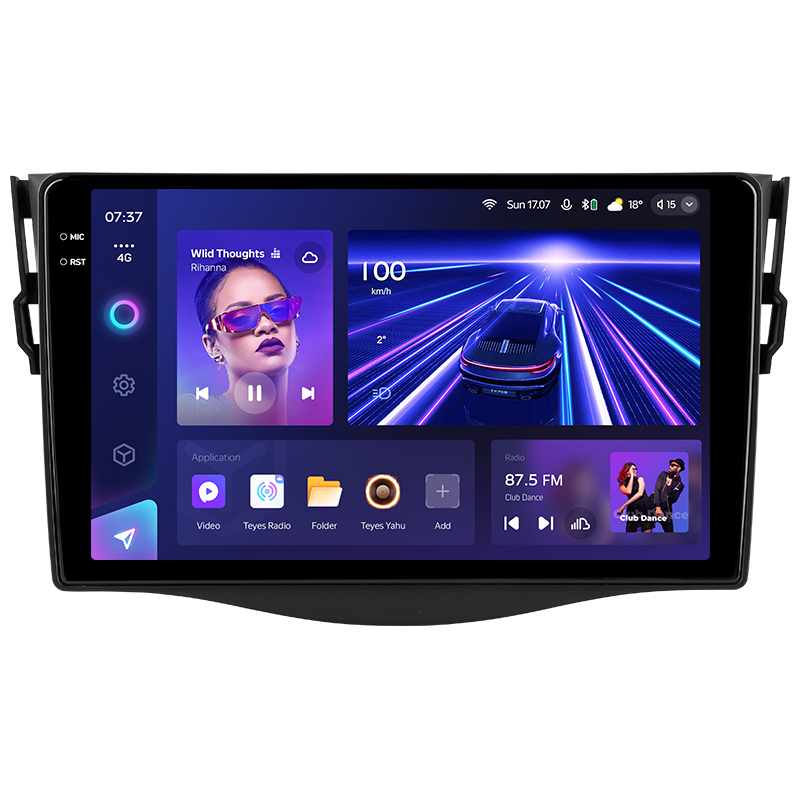 Android head unit Teyes CC3 4+32 Gb Toyota RAV4 3 XA30 (F1) 2005-2016 9" 2k
