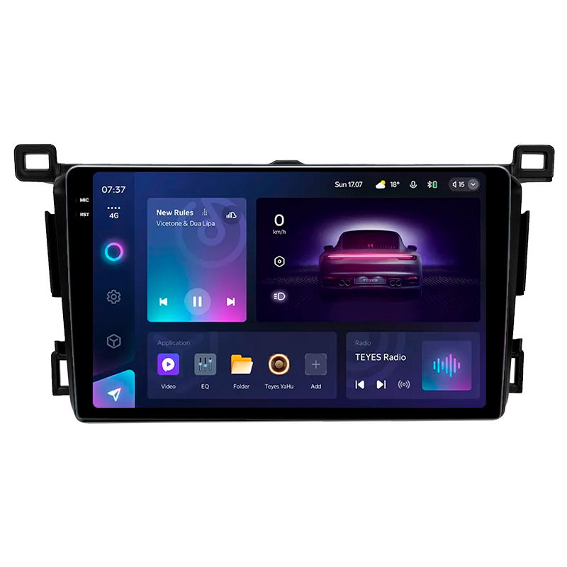 Android head unit Teyes CC3 4+32 Gb Toyota RAV4 4 XA40 5 XA50 (Right hand drive) 2012-2018 9" 2k
