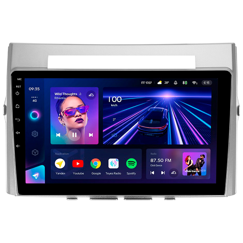 Android head unit Teyes CC3 4+32 Gb Toyota Corolla Verso AR10 2004 - 2009 (F2) 9"
