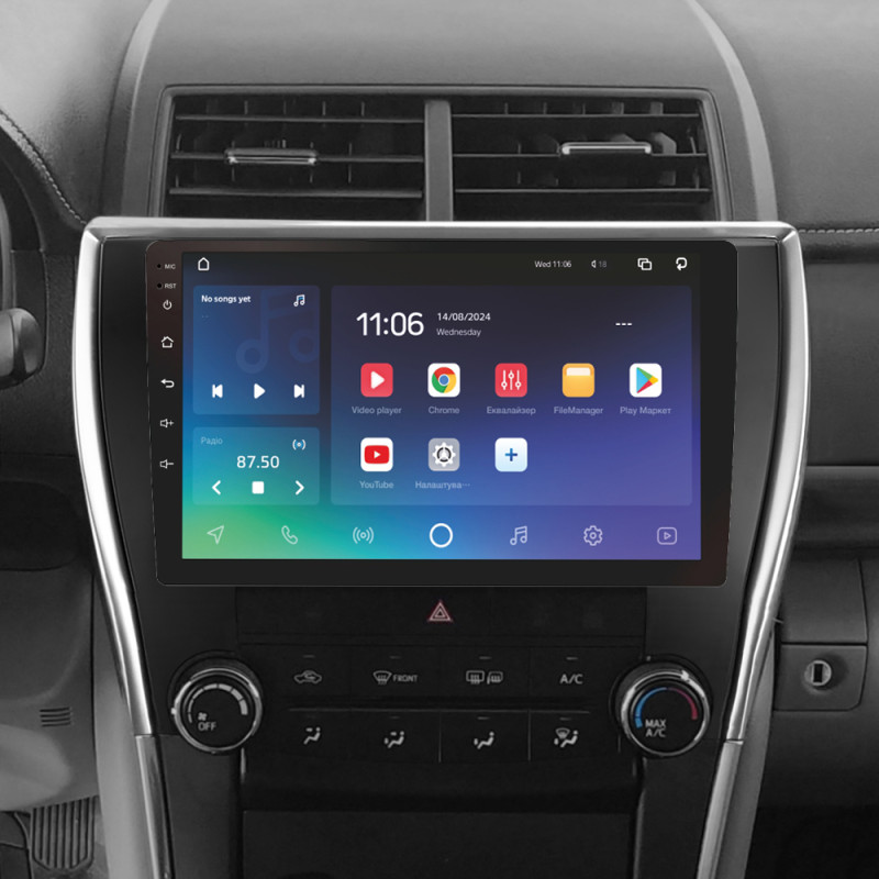 Android head unit SIGMA X10432 ANDROID 10 4+32 Gb 4G DSP Toyota Camry 7 XV 50 55 North America 2014-2017 (A) 10"