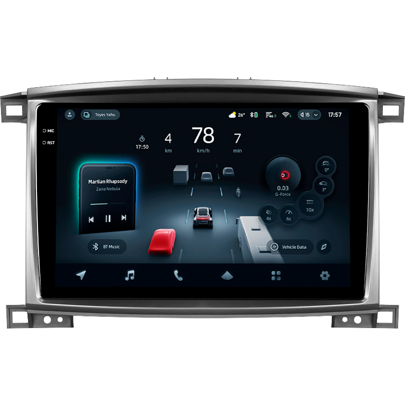 Fest eingebaute Magnetophonanlage Teyes CC4 Pro 8+128 GB Toyota Land Cruiser LC 100-B (2002–2007) (C) 10