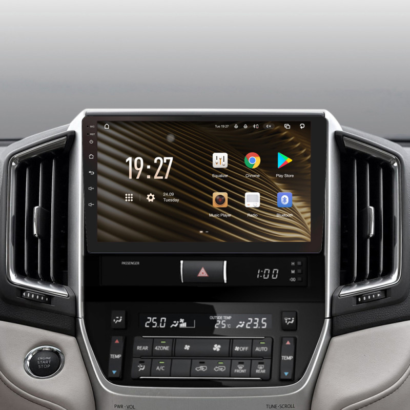 Android head unit SIGMA S9432 ANDROID 10 4+32 Gb 4G DSP Toyota Land Cruiser 200 11 2015-2020 9"