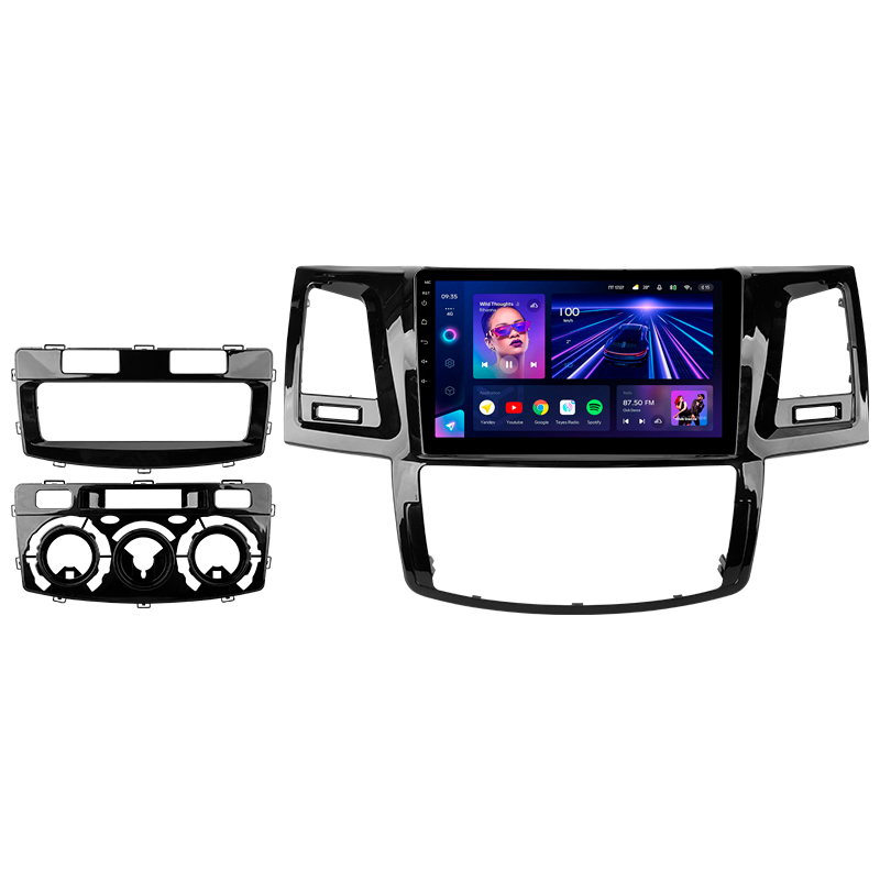 Android head unit Teyes CC3 4+32 Gb Toyota Fortuner 1 AN50 AN60 HILUX Revo Vigo (F1) 2008-2014 9"