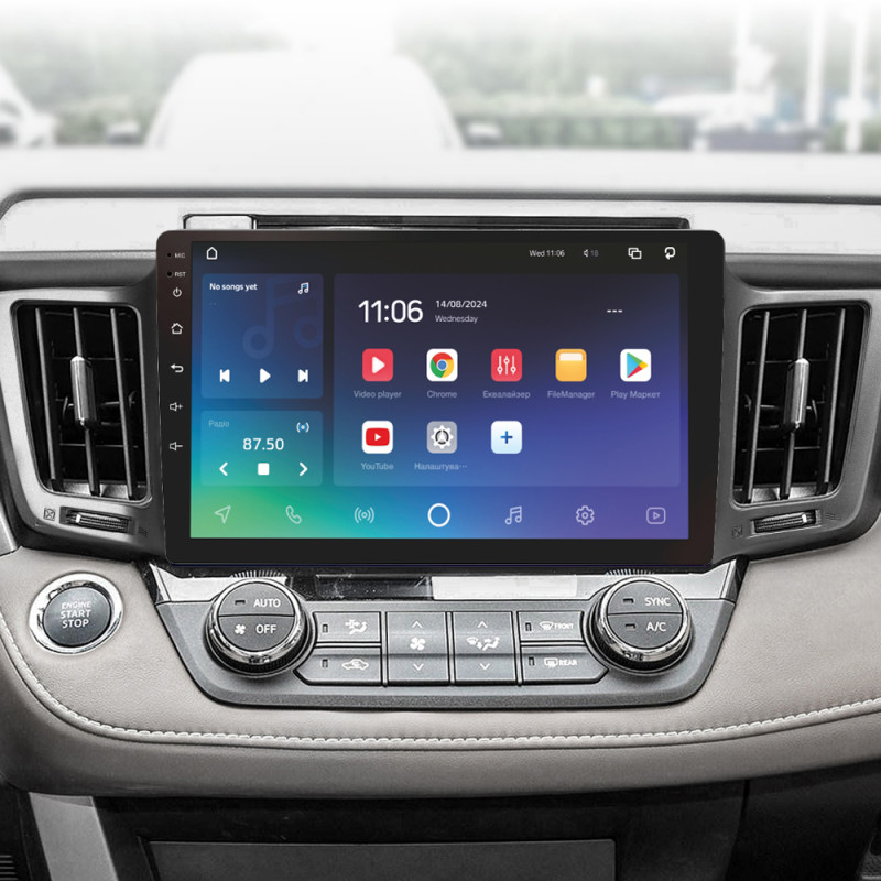 Android head unit SIGMA X10432 ANDROID 10 4+32 Gb 4G DSP Toyota RAV4 4 XA40 5 XA50 2012-2018 10"