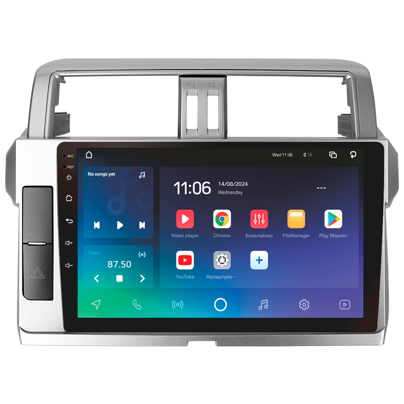 Android head unit SIGMA PRO 10464 ANDROID 10 4+64 Gb 4G DSP Toyota Land Cruiser Prado 150 2013-2017 10"