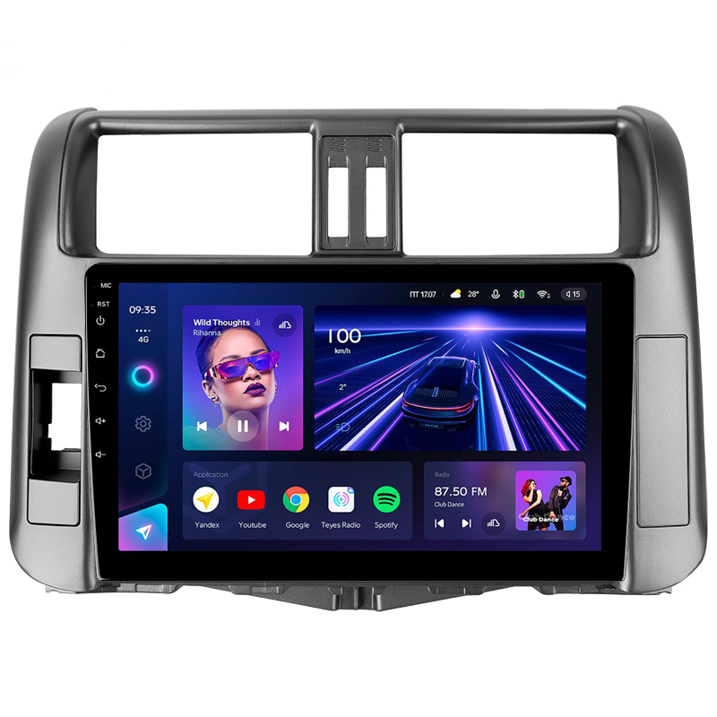 Android head unit Teyes CC3 4+32 Gb Toyota Land Cruiser Prado 150 2009-2013 (B) 9"