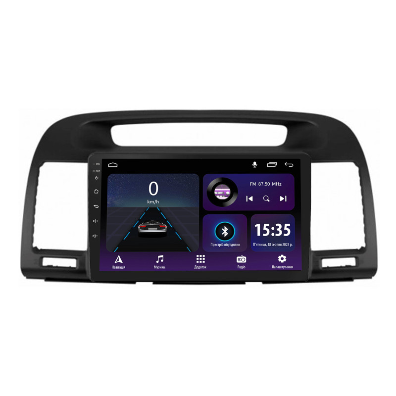 Magnetófono de a bordo SIGMA E9232 ANDROID 10 2+32 GB para Toyota Camry XV30 (2001–2006), negro, 9