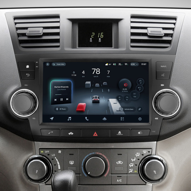 Android head unit Teyes CC4 Pro 8+128 Gb Toyota Highlander 2 XU40 2007-2013 (F3) 9" 2k (L2)