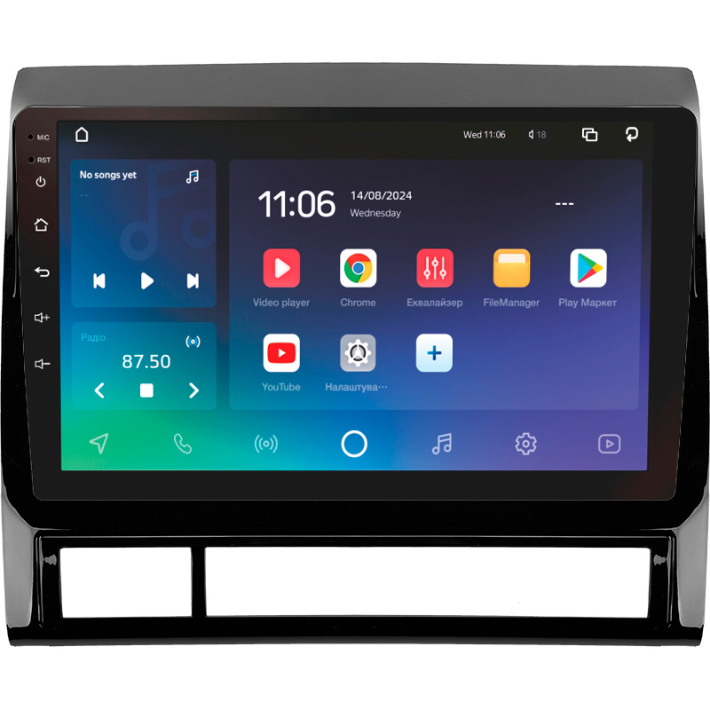 Android head unit SIGMA X9432 ANDROID 10 4+32 Gb 4G DSP Toyota Tacoma 2 N200 Hilux 2005-2015 9" (L1)