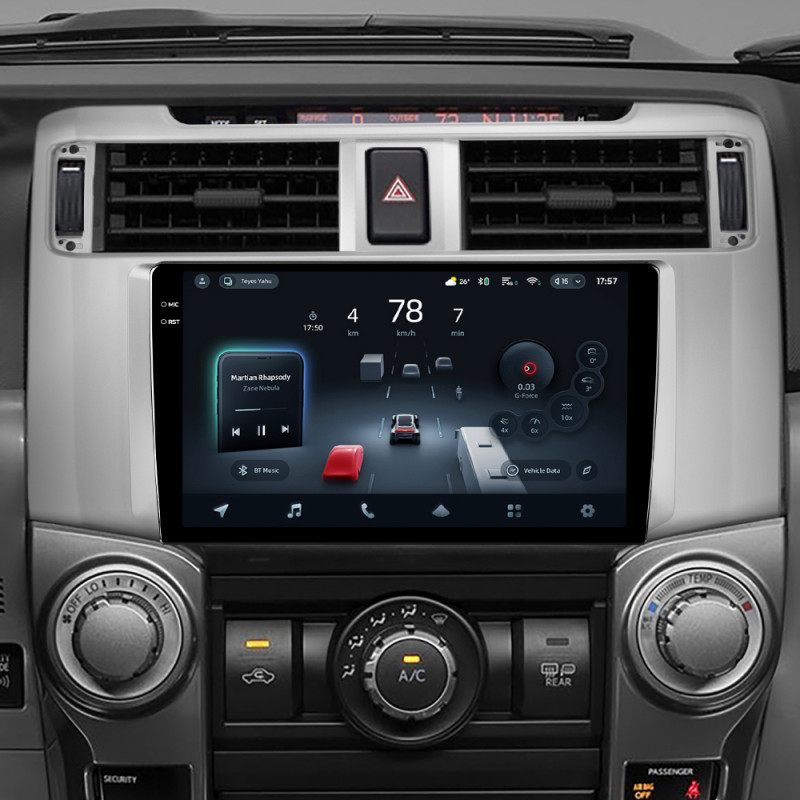 Android head unit Teyes CC4 Pro 12+256 Gb Toyota 4Runner 5 N280 2009 - 2020 9" 2k