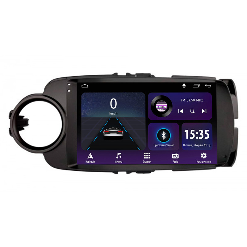 Magetófono de a bordo SIGMA E9232 ANDROID 10 2+32 GB para Toyota Yaris Vios 2012-2017 Negro 9