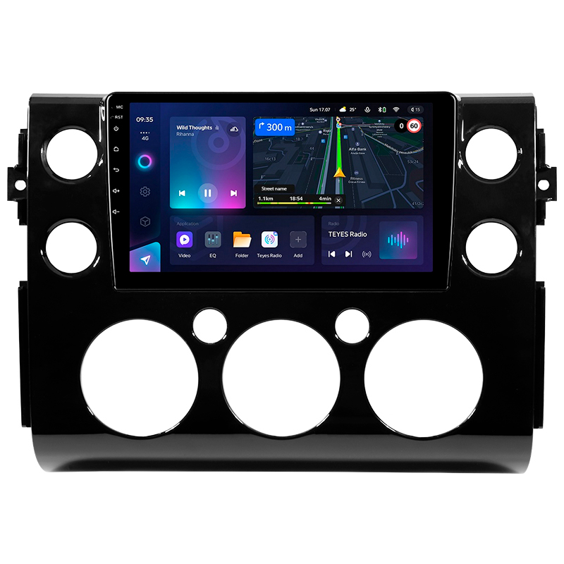 Android head unit Teyes CC3L 4+64 Gb Toyota FJ Cruiser J15 2006-2020 (F2) 9"