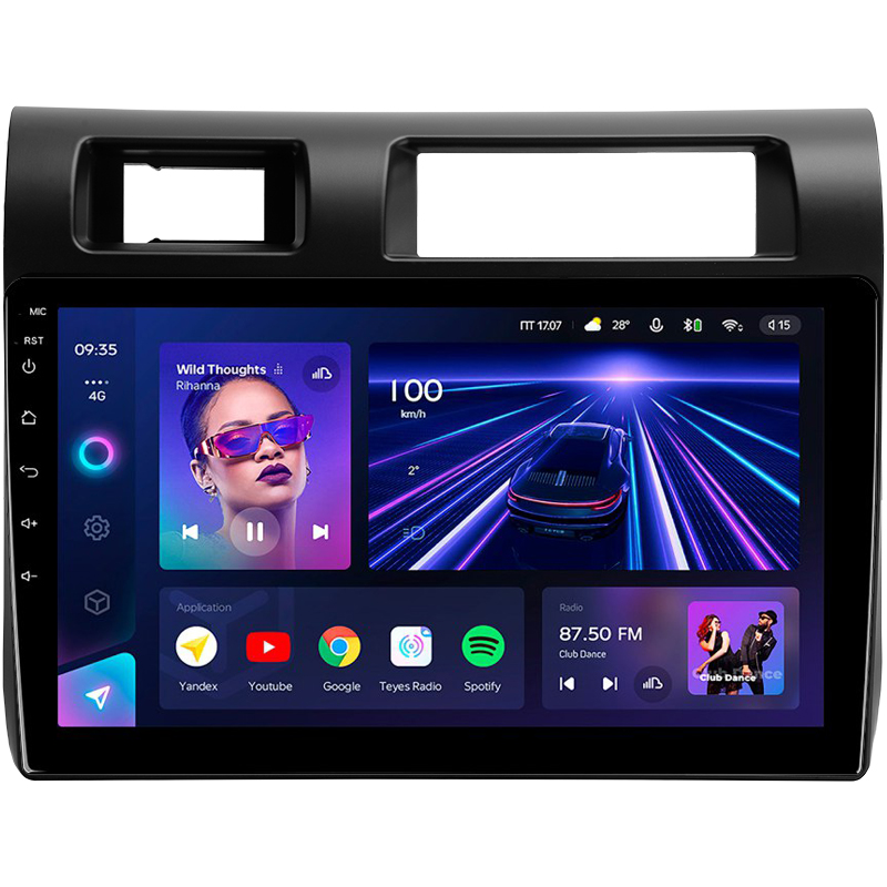 Android head unit Teyes CC3 4+32 Gb Toyota Land Cruiser 70 Series LC 79 2007-2020 9"