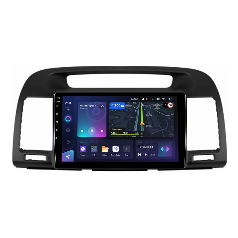 Android head unit Teyes CC3L 4+64 Gb Toyota Camry 5 XV 30 2001-2006 black 9"