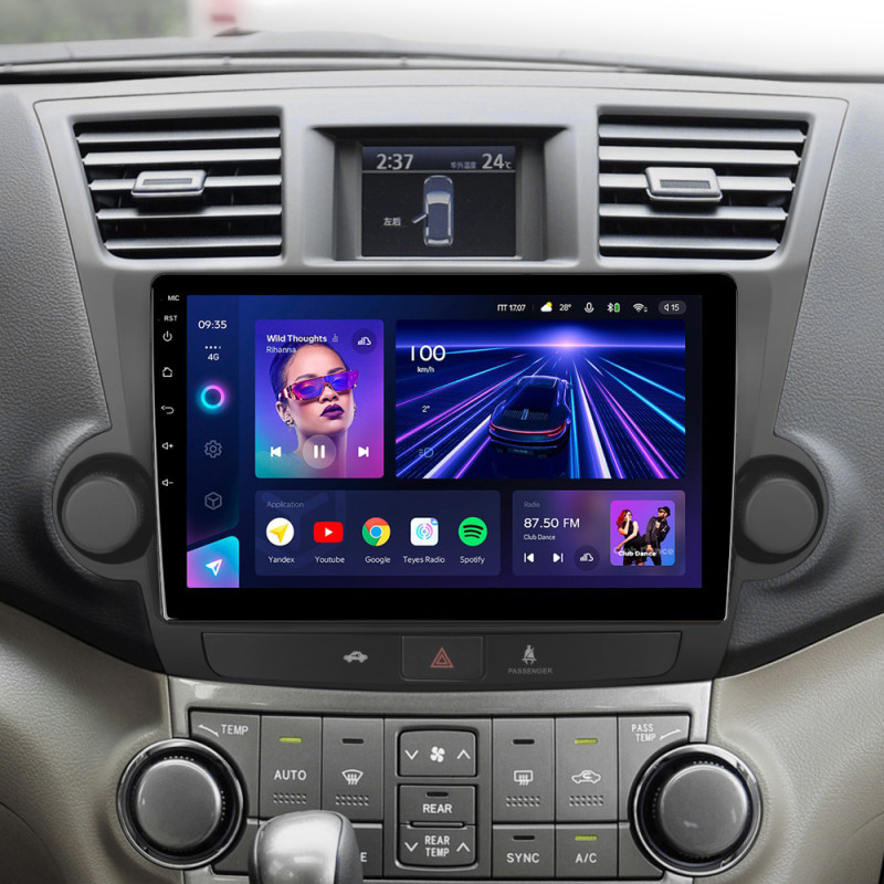 Android head unit Teyes CC3 4+32 Gb Toyota Highlander 2 XU40 2007-2013 (F2) 10" (L1)