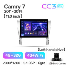 Android head unit Teyes CC3 4+32 Gb Toyota Camry 7 XV 50 55 2011-2014 (B) 11" 2k