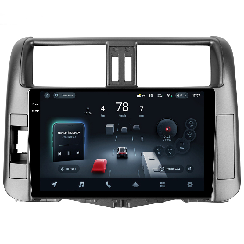 Štátní magnetofon Teyes CC4 Pro 12+256 GB pro Toyota Land Cruiser Prado 150 (2009–2013, B) 9