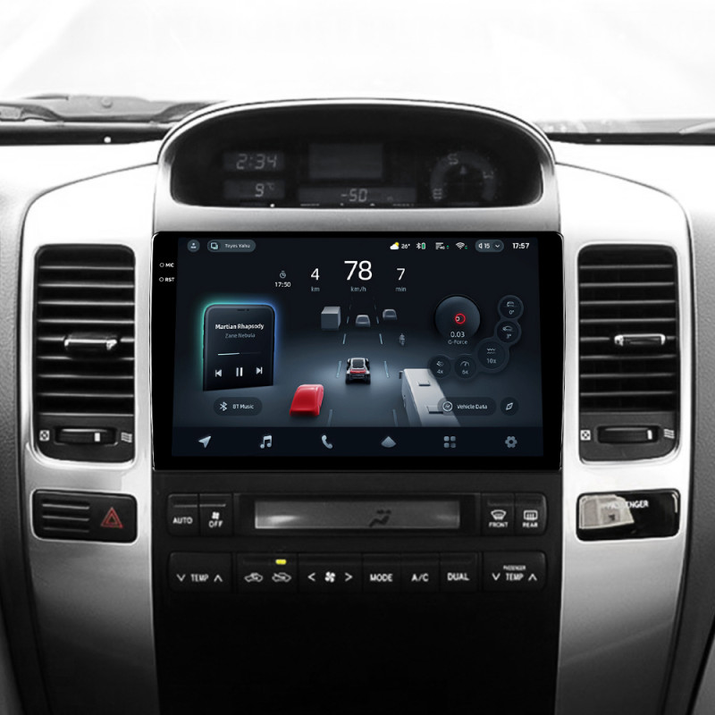 Android head unit Teyes CC4 Pro 12+256 Gb Toyota Land Cruiser Prado 120 3 III For Lexus GX470 GX 470 J120 2002-2009 (F1) (A) 9" 2k