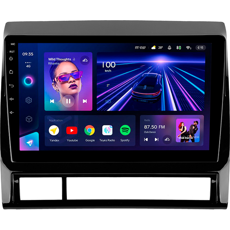 Android head unit Teyes CC3 4+32 Gb Toyota Tacoma 2 N200 Hilux 2005-2015 9" (L1)